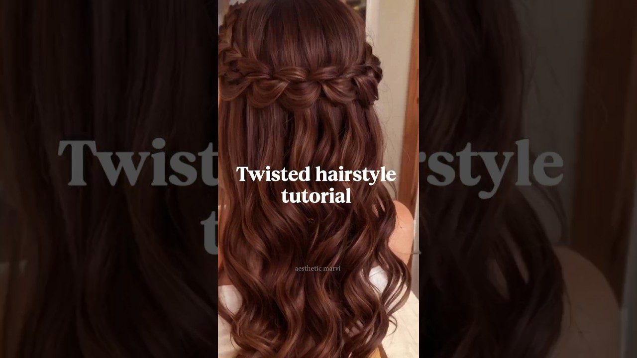 Twisted hairstyle 🧚&zwj;♂️ #fypviralシ #easyhairstyles #viralshort