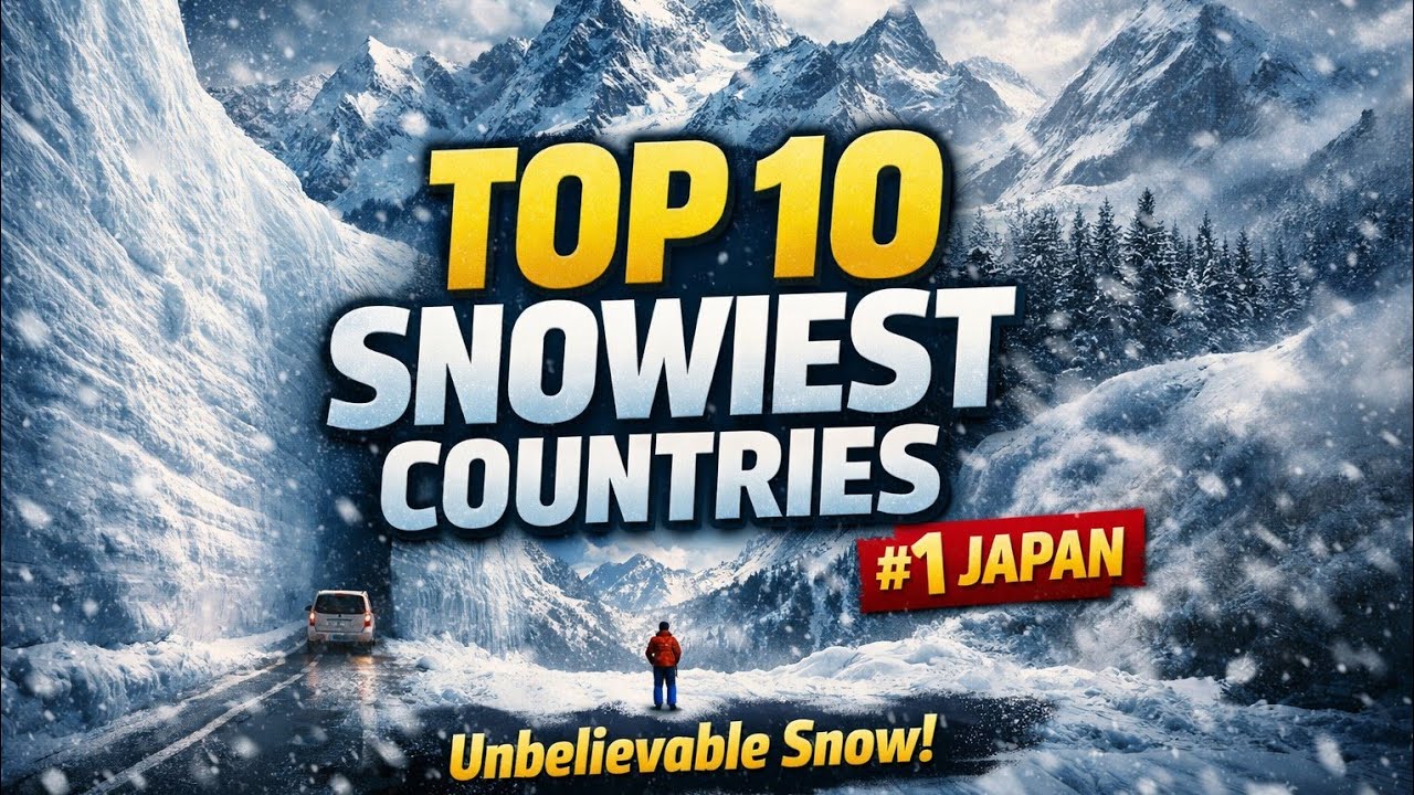 10 Countries Where It NEVER Stops Snowing! ❄️ (2026 Rankings)