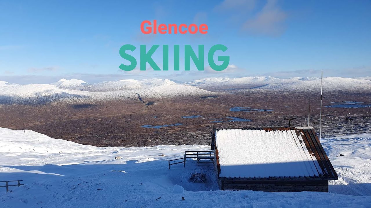Skiing in Glencoe January 30th 2025 A rare bluebird day in Scotland