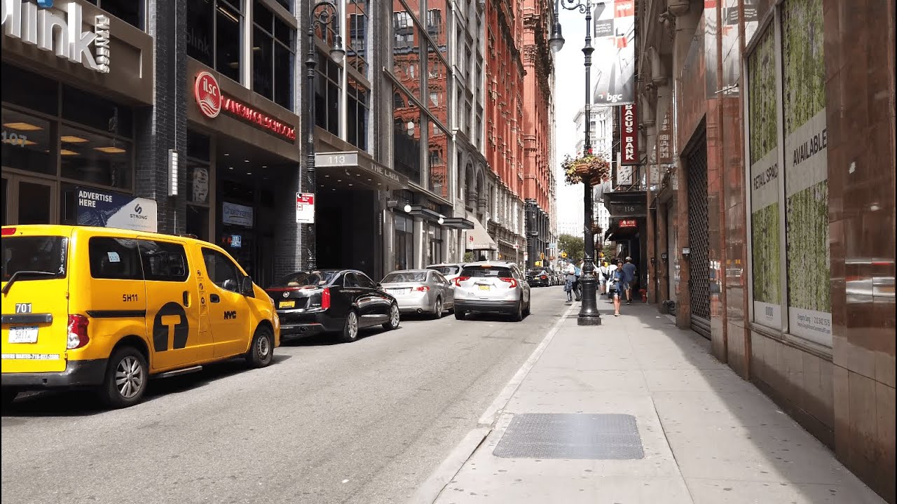 NYC Walk ⁴ᴷ⁶⁰ : Fulton street to City Hall - Manhattan New York