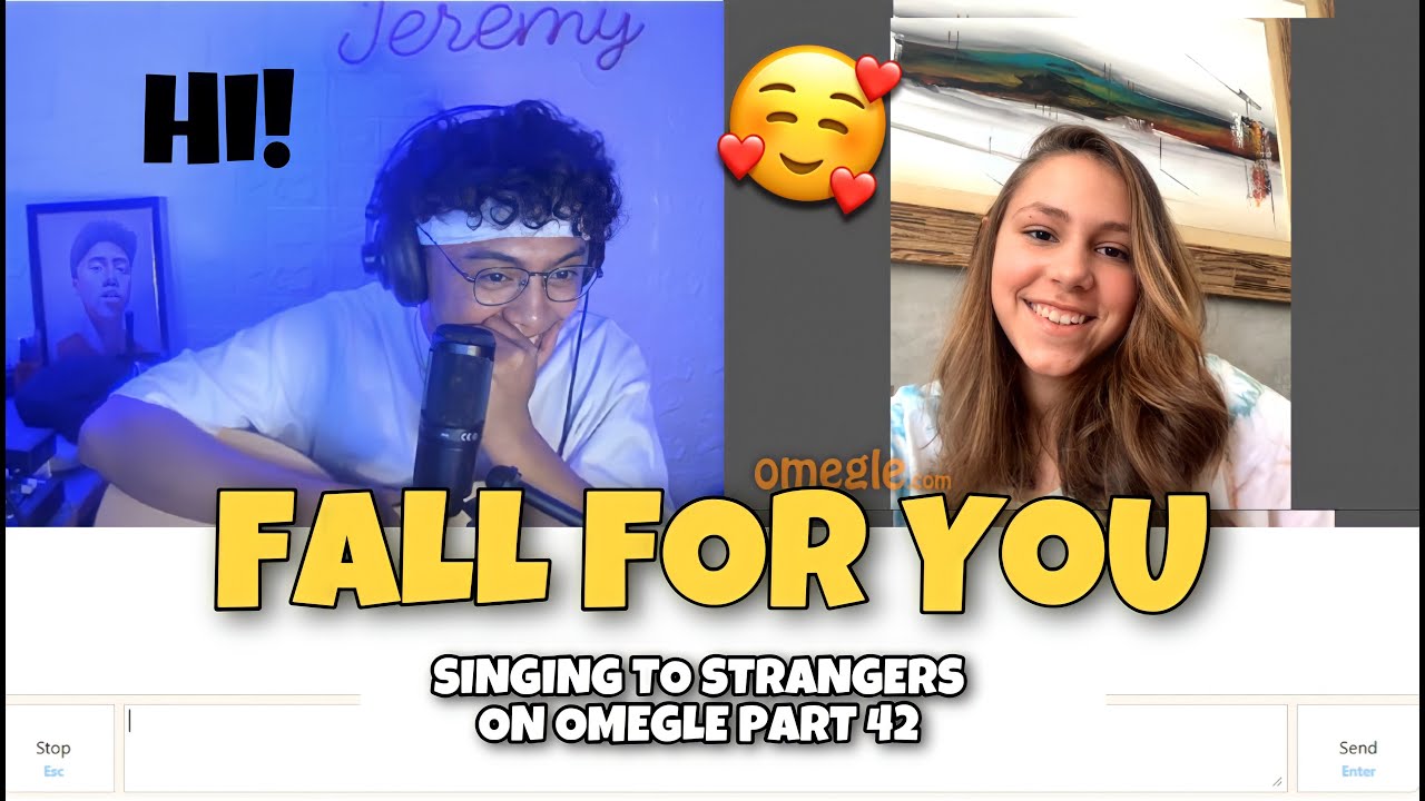 SINGING! TO STRANGERS ON OMEGLE PART 42 | FALL FOR YOU 🥺❤️ [BEST REACTION] Jeremy Novela