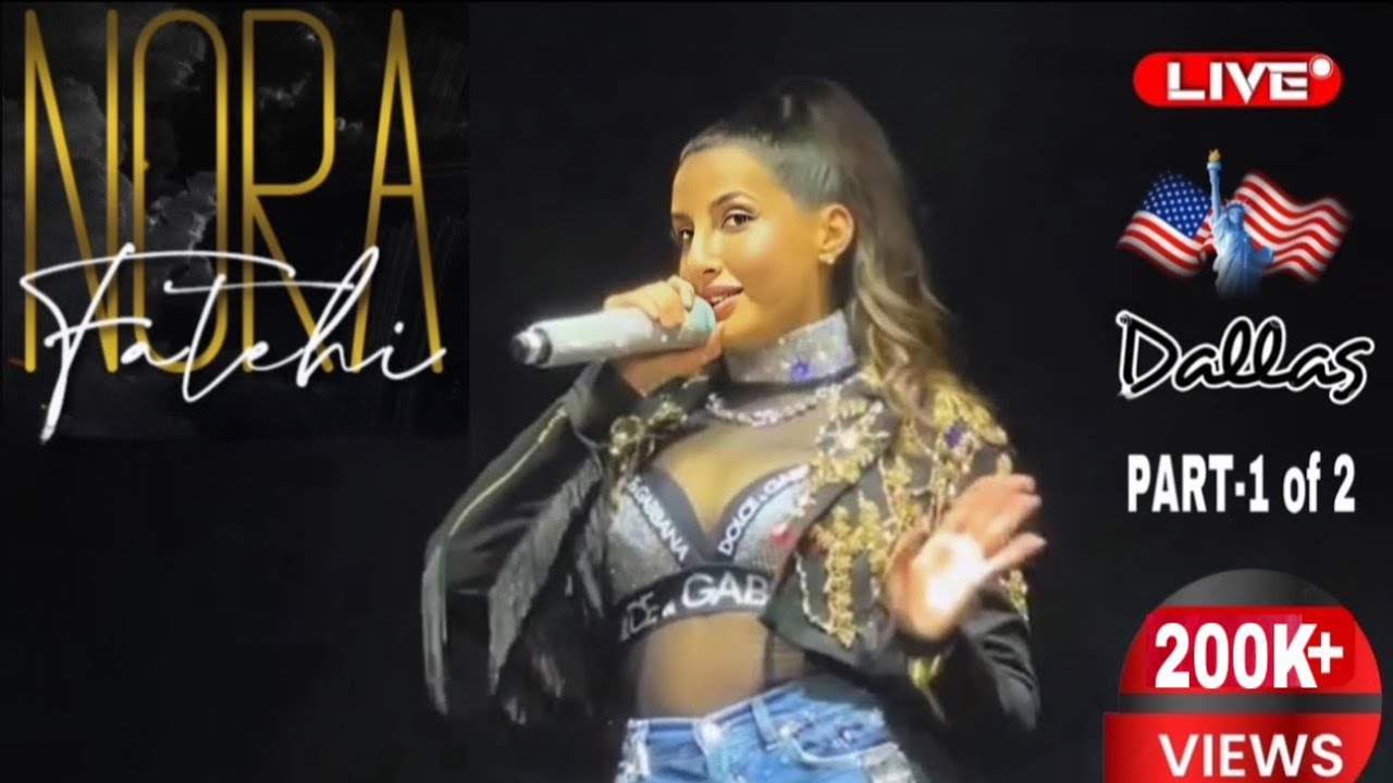 Nora Fatehi’s  live 265K+VIEWS !(Part 1) Dallas AKSHAY Kumar’s USA Tour #norafatehi#norafatehidance