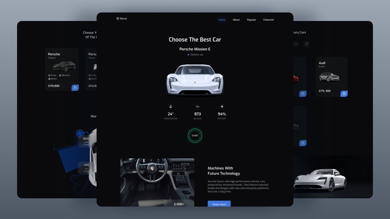 🚘 Create a Responsive Car Website Design Using HTML CSS & JavaScript
