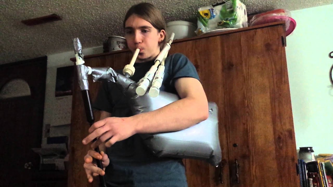 PVC/duct tape membrane Bagpipes