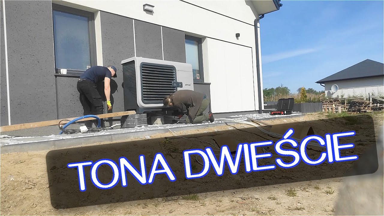 Tona dwieście... Pompa ciepła Airmax i multisplit LG 10kW, gdzieś pod Warszawą.