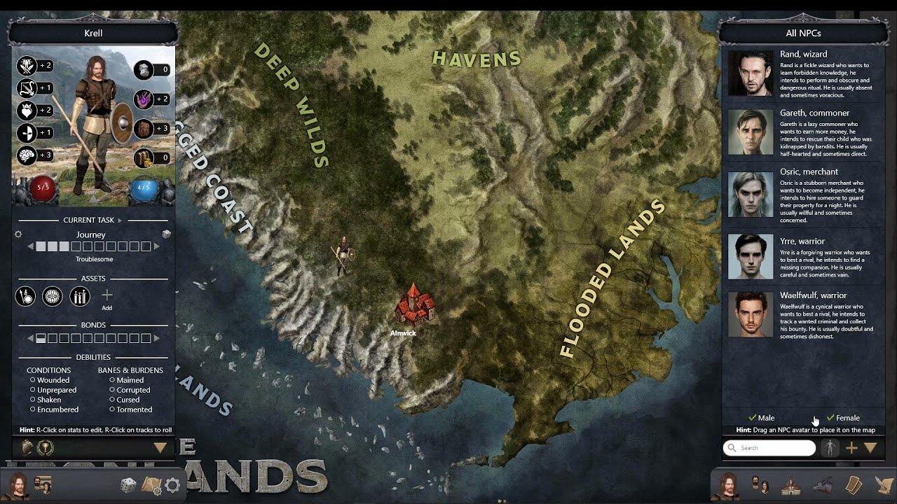 How to play Ironsworn using The Augur tabletop