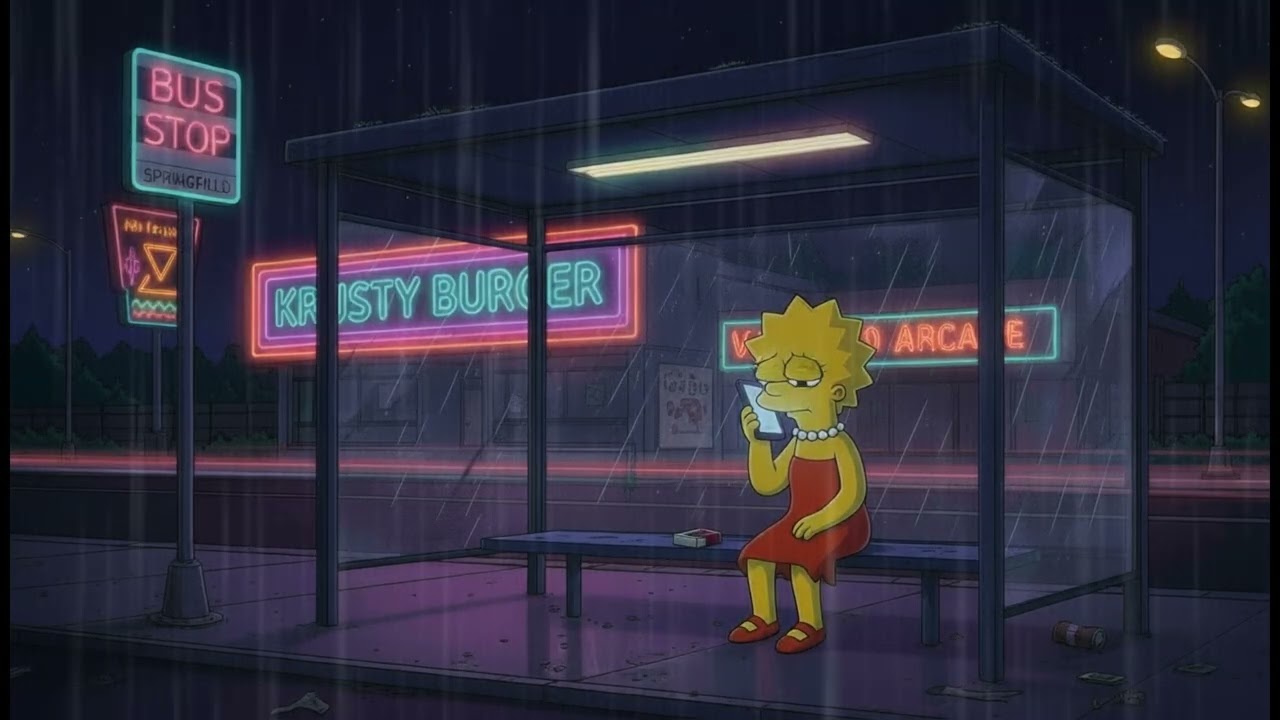 Rainy Bus Stop | Sad Lofi Beats
