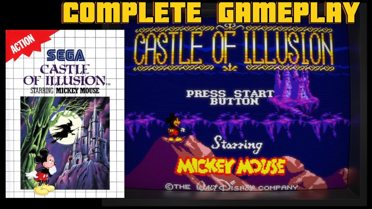 Castle of Illusion Starring Mickey Mouse (Master System) Walkthrough [No Commentary]