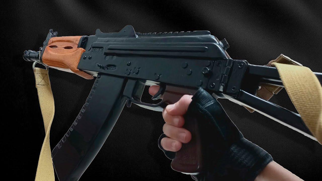 Как сделать АКС-74У своими руками / Автомат Калашникова из дерева / Ак-47
