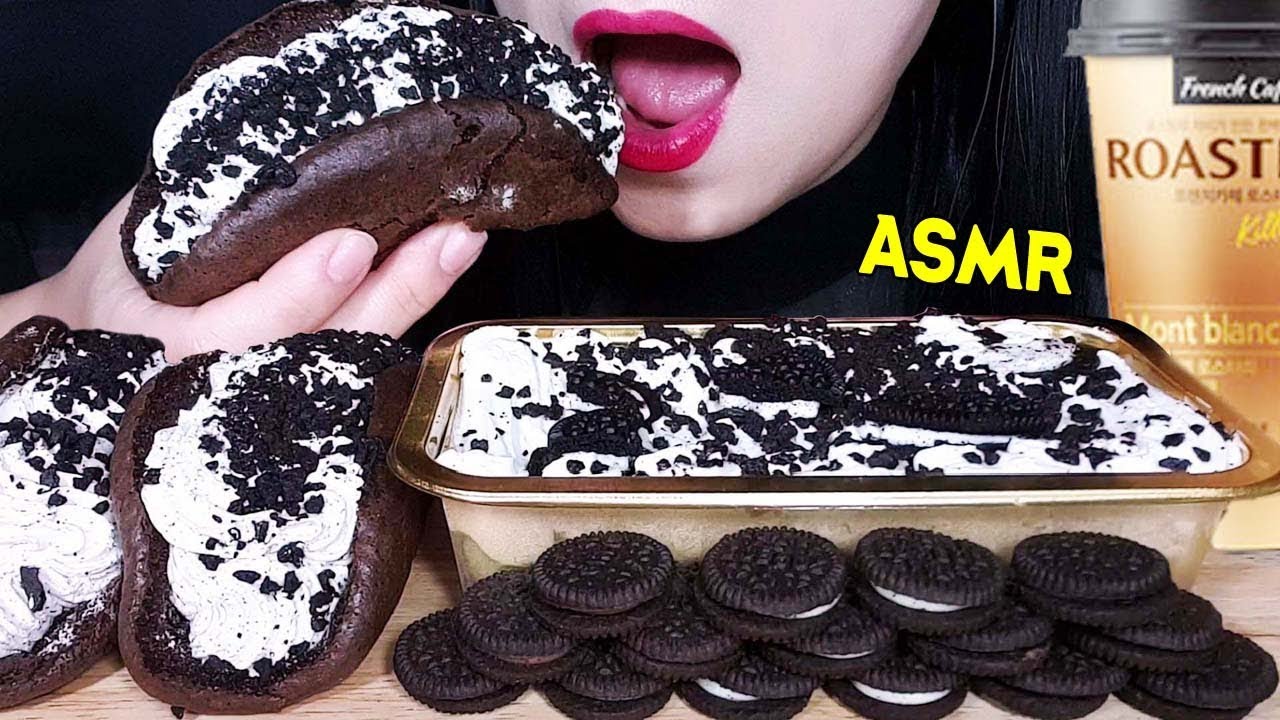 ASMR COOKIE TIRAMISU+COOKIE OMELETTE+MINI OREO COOKIES 쿠키 티라미수+쿠앤크 오믈렛+미니오레오 쿠키 리얼사운드 먹방 | JU ASMR