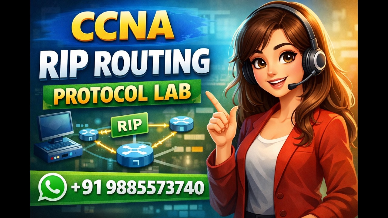 CCNA | RIP routing proto cal lab In Telugu | 14 | ✆ WhatsApp (+91 9885573740)