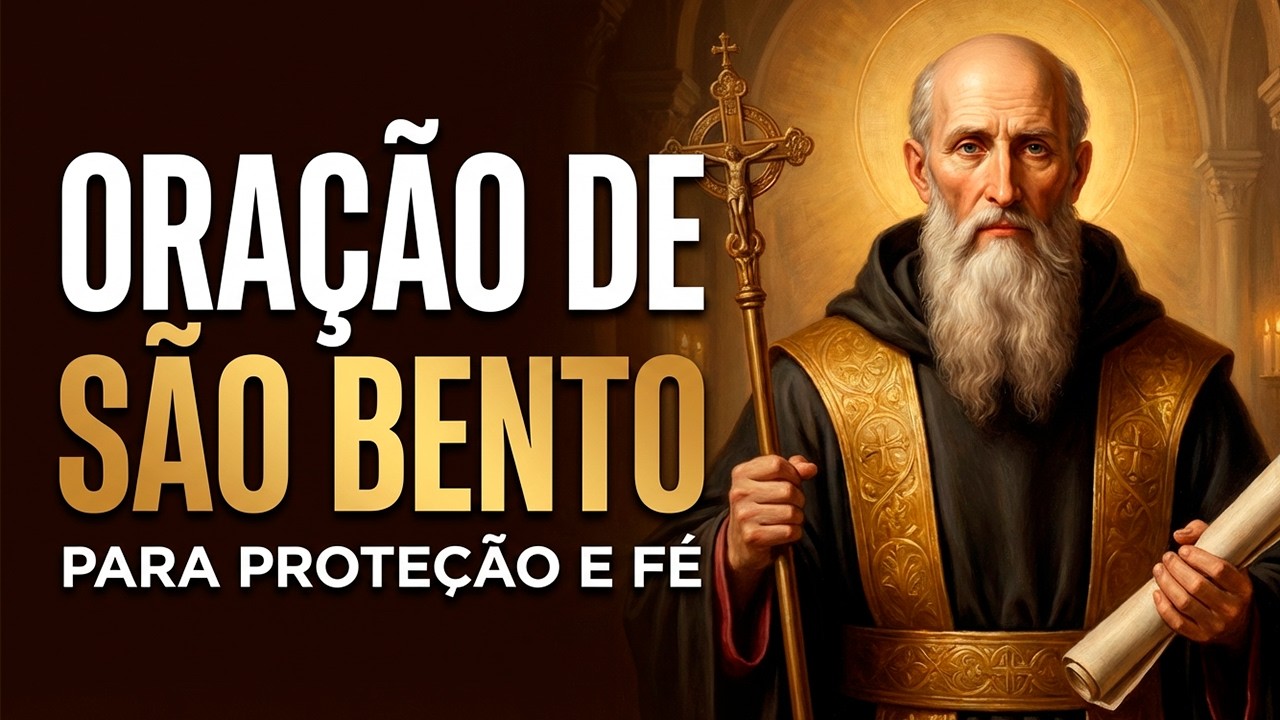 🙏 PODEROSA ORAÇÃO: São Bento Afasta todo o Mal visível e invisível. Ore por 3 dias!