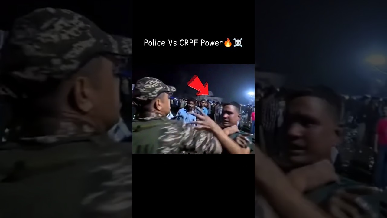 Police Vs CRPF Power 🔥☠️🪖⚔️ #crpf #police #army #indianarmy #military #power #nsg #parasf