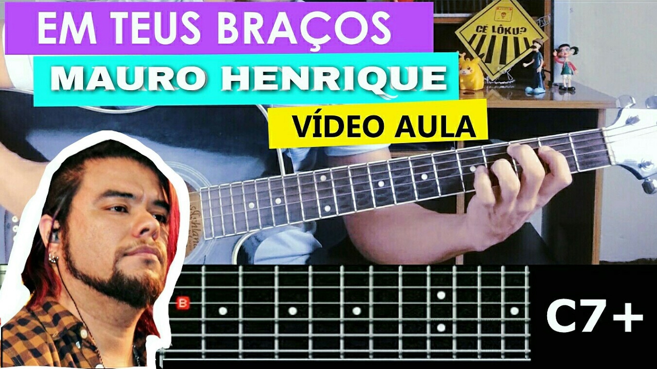 EM TEUS BRAÇOS VIOLÃO MAURO HENRIQUE VÍDEO AULA COMPLETA (LAURA SOUGUELLIS TUTORIAL)