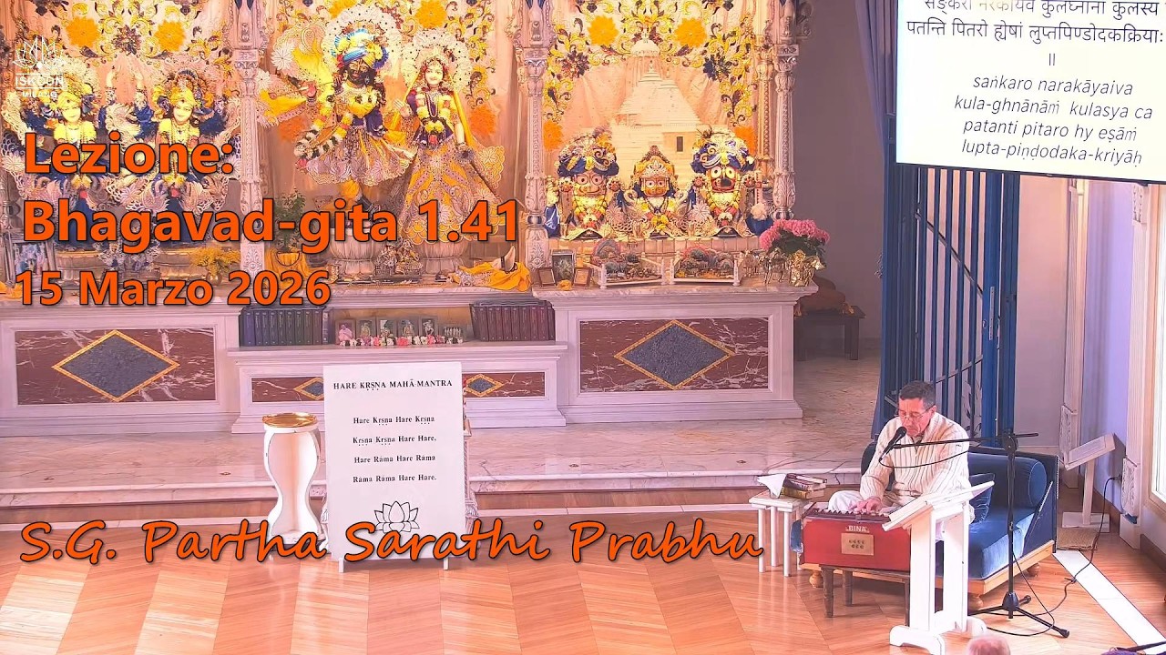 Lezione BG. 1.41 - S.G. Partha Sarathi Prabhu - [13/03/2026]