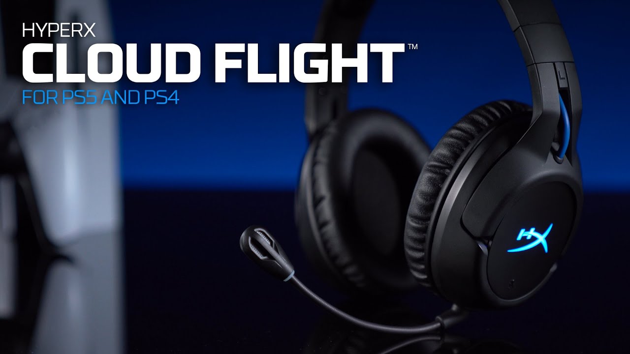 Lightweight Wireless Gaming Headset for PlayStation | HyperX Cloud Flight PS4/5 Edition