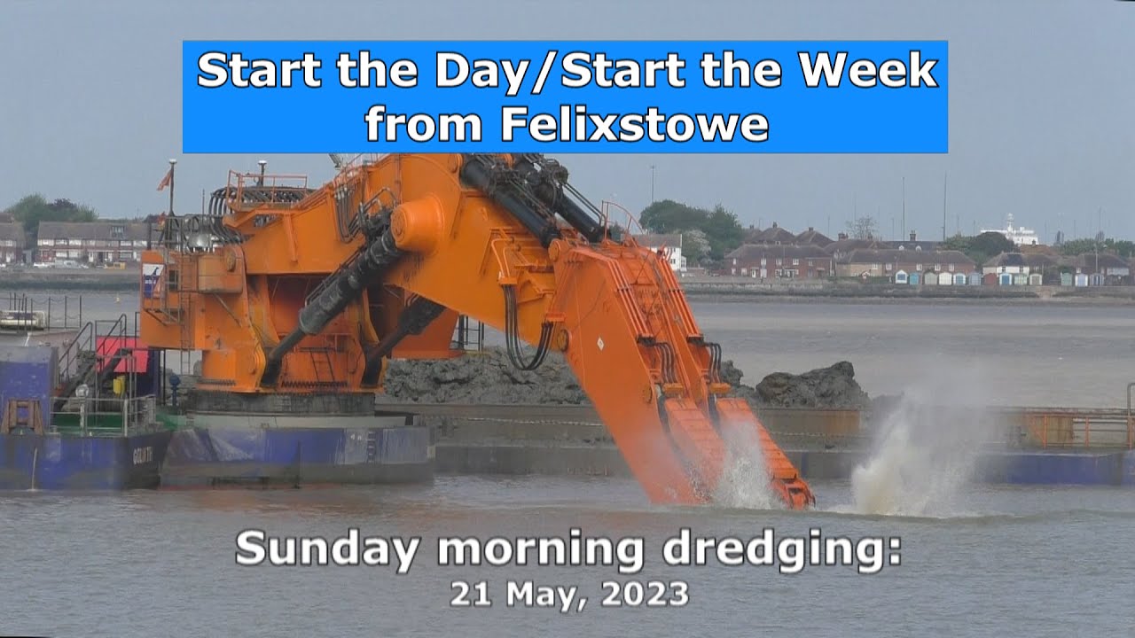 Sunday morning dredging with Goliath, Pieter Caland and Rotterdam, 21 May 2023: