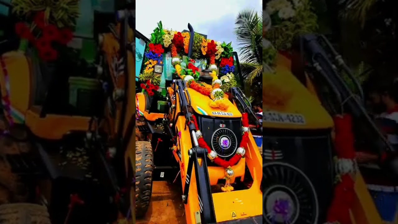 #JCB flower decoration #jcb
