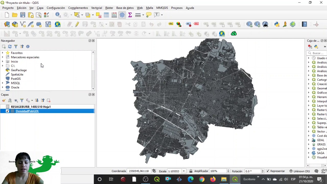 Densidad Población QGIS