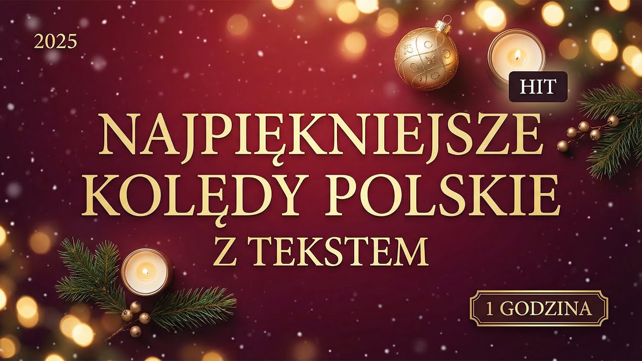 ⭐ █▬█ █ ▀█▀ Najpiękniejsze Polskie Kolędy 2025 🎄 1 GODZINA 🎄 Kolędy dla dzieci z tekstem (Karaoke)