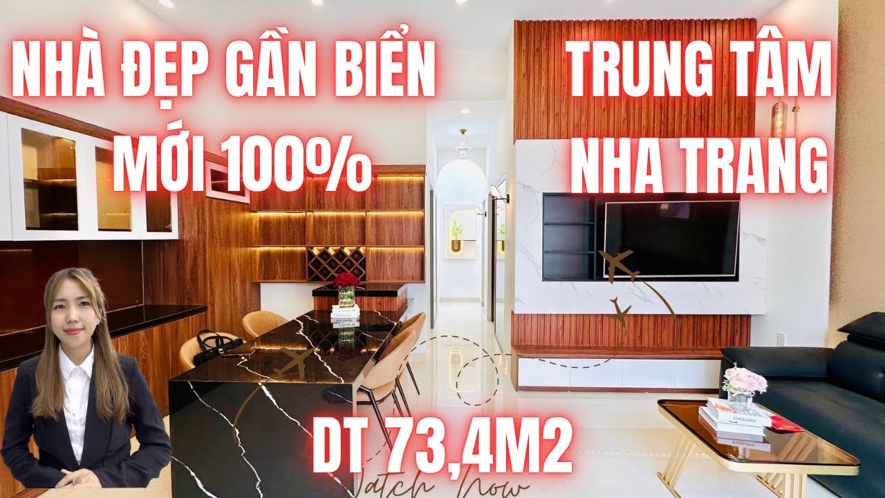 Chỉ 3,9TỶ NHÀ ĐẸP MỚI 100% GẦN BIỂN TRUNG TÂM NHA TRANG 73,4M2