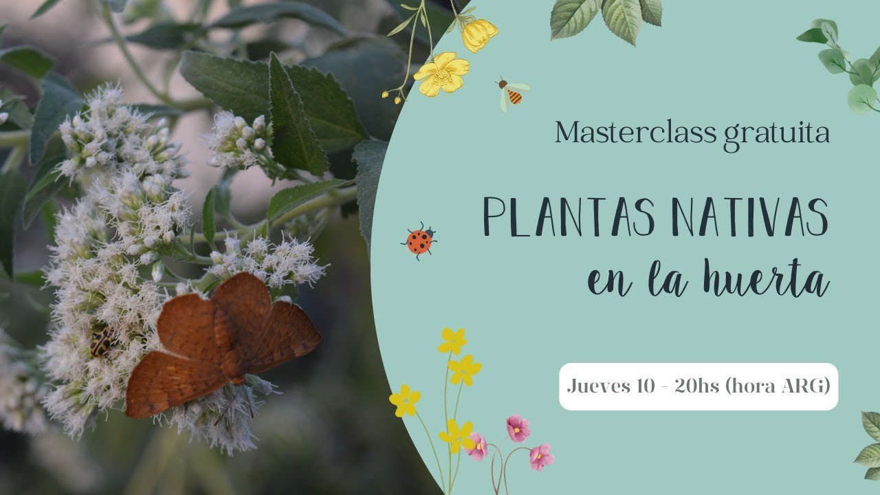 PLANTAS NATIVAS en la HUERTA - Masterclass gratuita de UNA CASA HUERTA