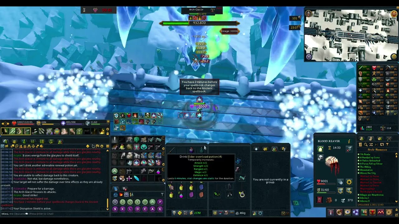 3000% Enrage Arch Glacor Kill (Budget Ranged)