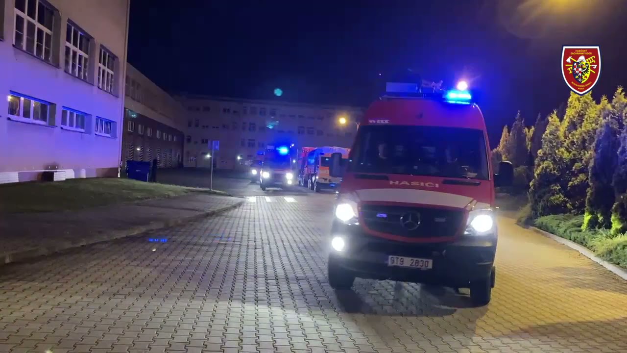 26.6.2021 První odřad dobrovolných hasičů jede likvidovat následky tornáda | HZS MSK