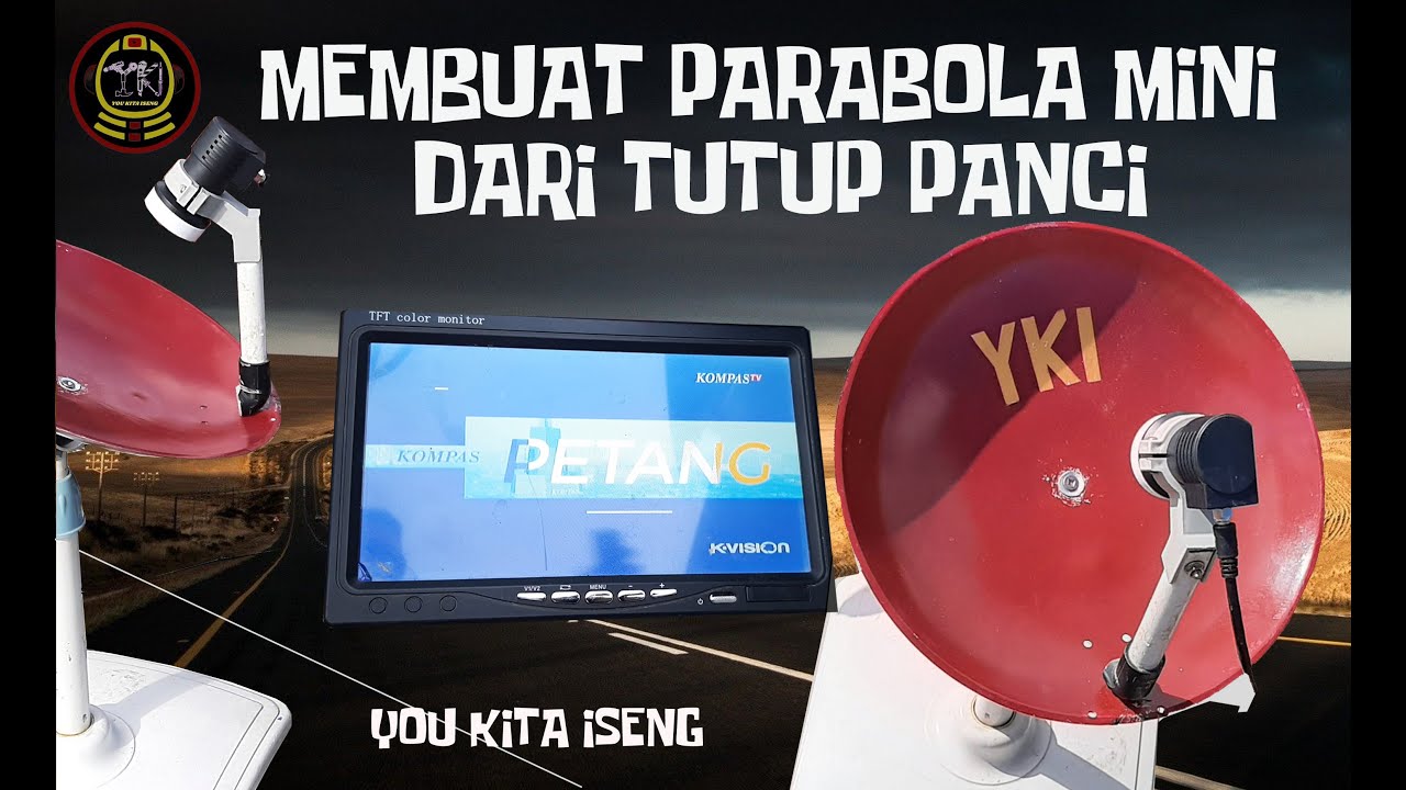 BUAT PARABOLA MINI DARI TUTUP PANCI