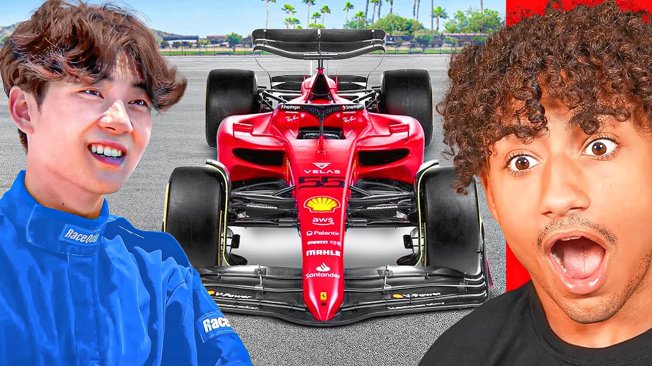 KID Becomes A Real RACE CAR DRIVER