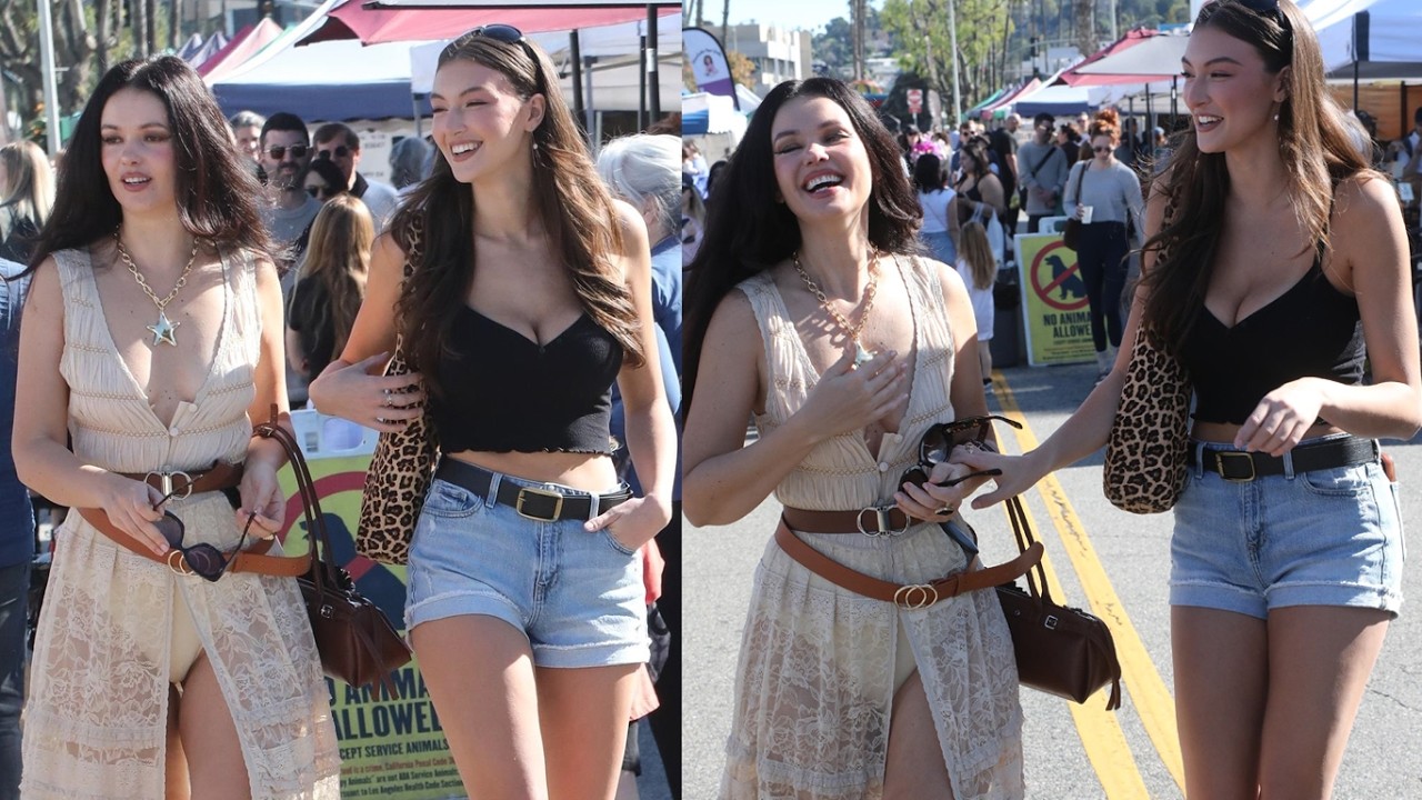 Rachel Pizzolato and Natasha Blasick at the Farmer's Market