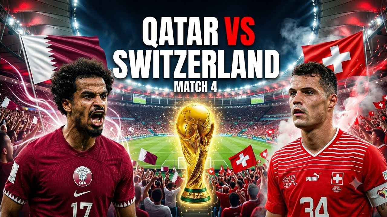 Qatar vs Switzerland | 2026 FIFA World Cup | Match 4 Highlights HD