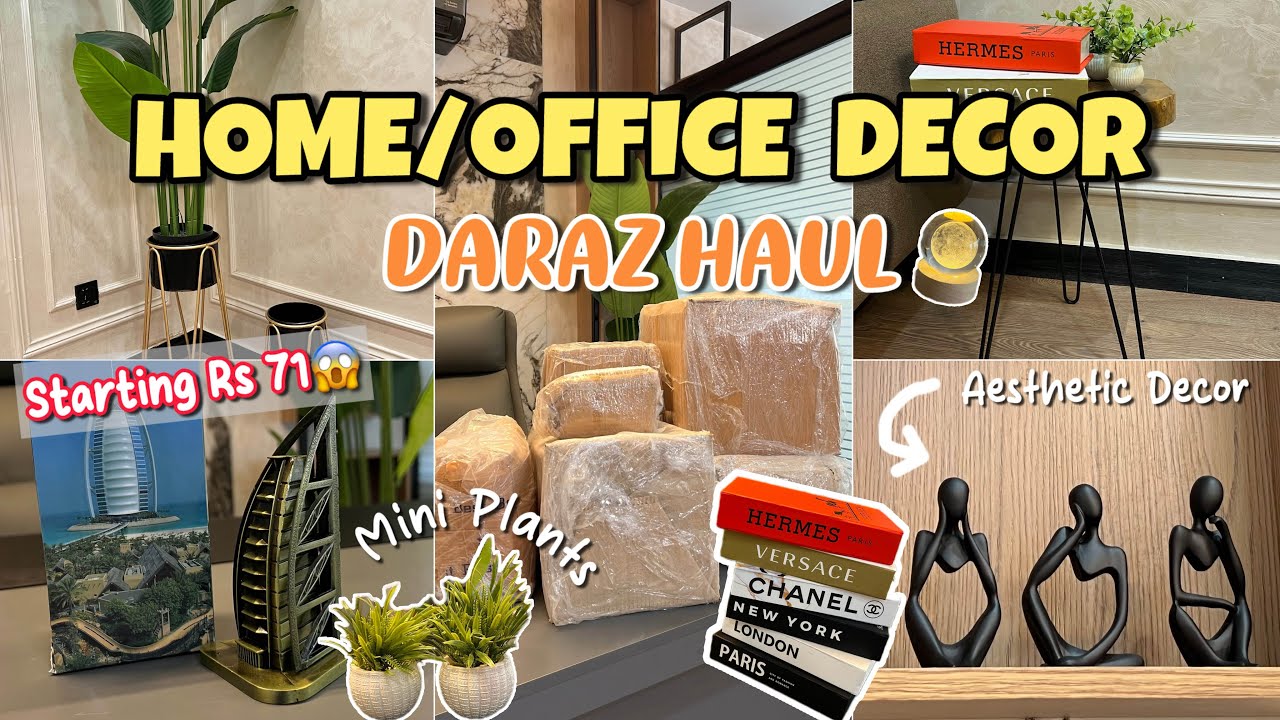 *HUGE* Home/Office Decor Daraz Haul🛍️😍