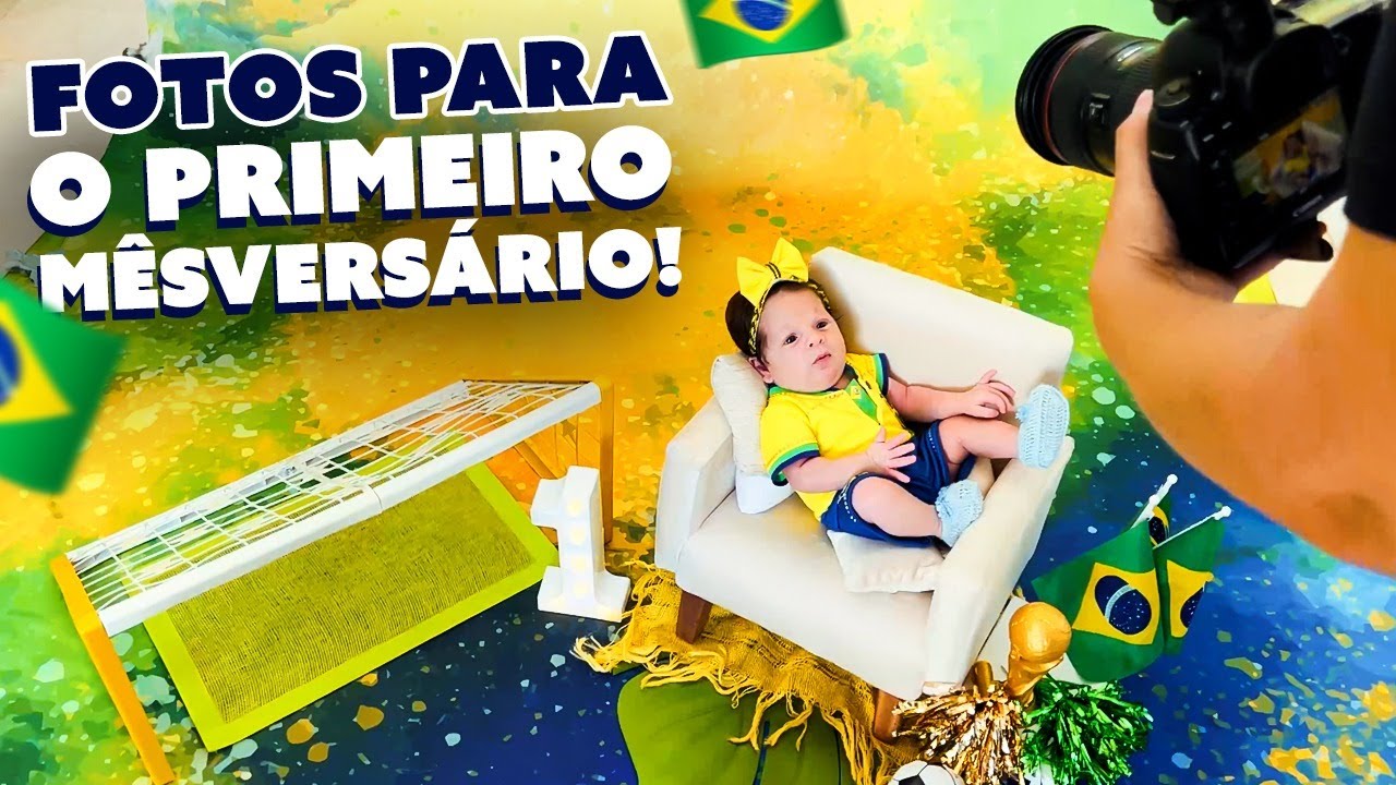 FIZEMOS AS FOTOS PARA O PRIMEIRO MÊSVERSARIO DA MARIA FLOR!!