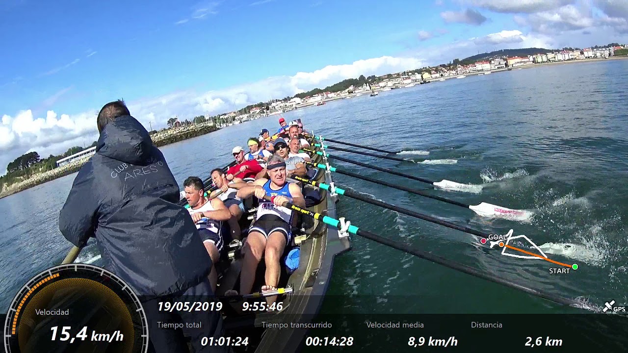 Veterano trainera de Ares 2019 .Entreno