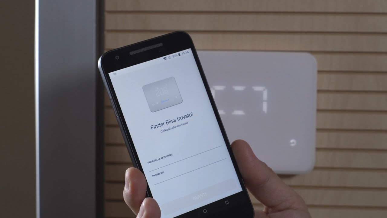 Cronotermostato BLISS wifi | Collegamento alla rete wifi | Finder