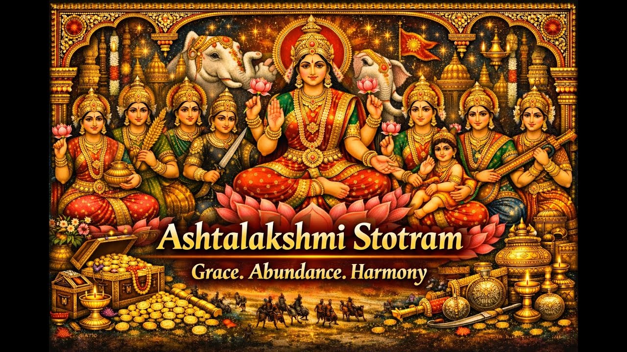 Ashtalakshmi Stotram | Eight Forms of Lakshmi | Prosperity, Peace & Abundance