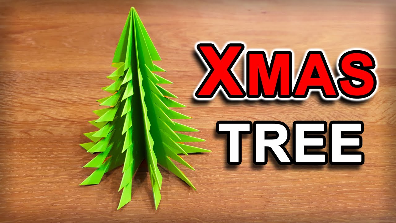 How To Make a 3D Paper Christmas Tree