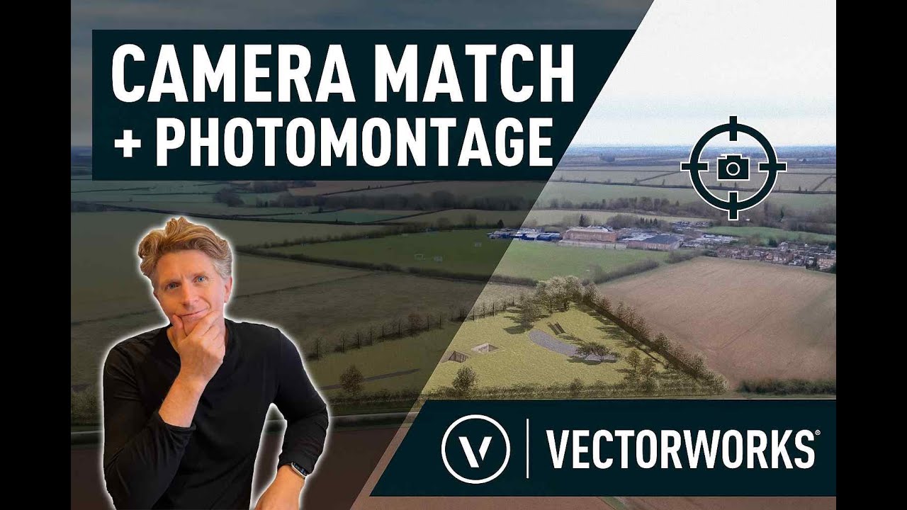🎥 Vectorworks Camera Matching + Photomontage Tutorial