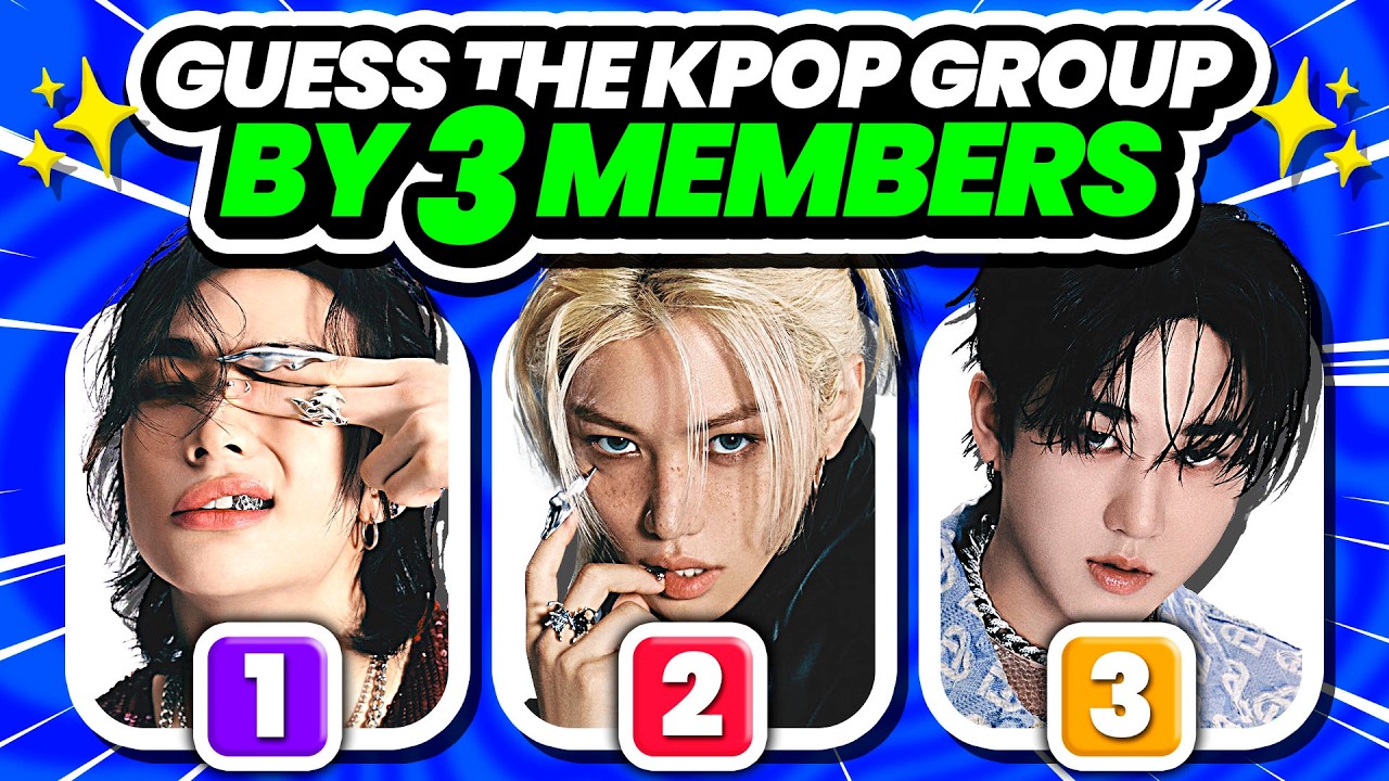 Guess the KPOP Group by 3 Members Challenge! 🎤✨ KPOP QUIZ 2024