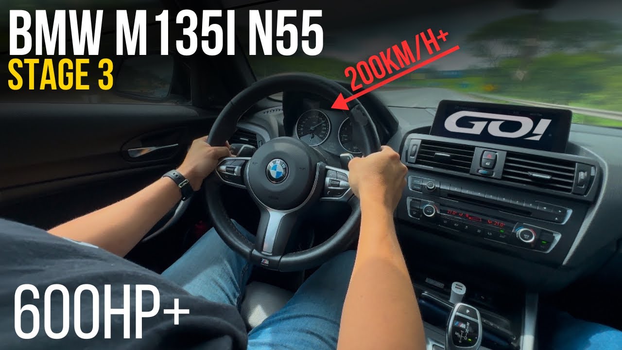 Testando BMW M135i N55 Stage 3 com mais de 600 cavalos na estrada! 🔥