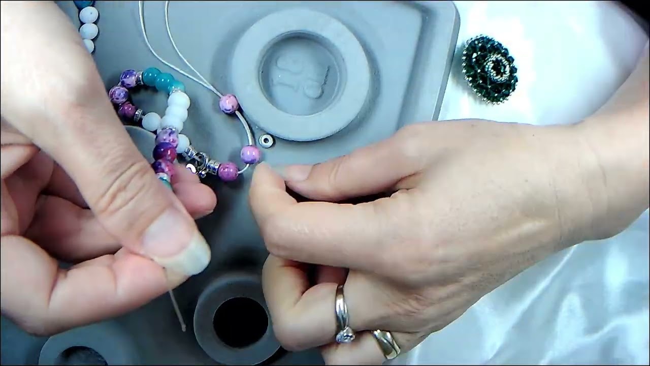 Ako správne uviazať uzol na náramok aby sa neroztrhol #handmade #stone #minerals #bracelet #beads