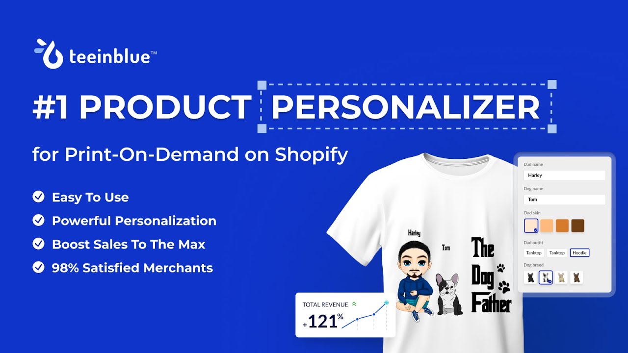 Why Teeinblue Product Personalizer? Best Shopify App for Product Customization on Shopify