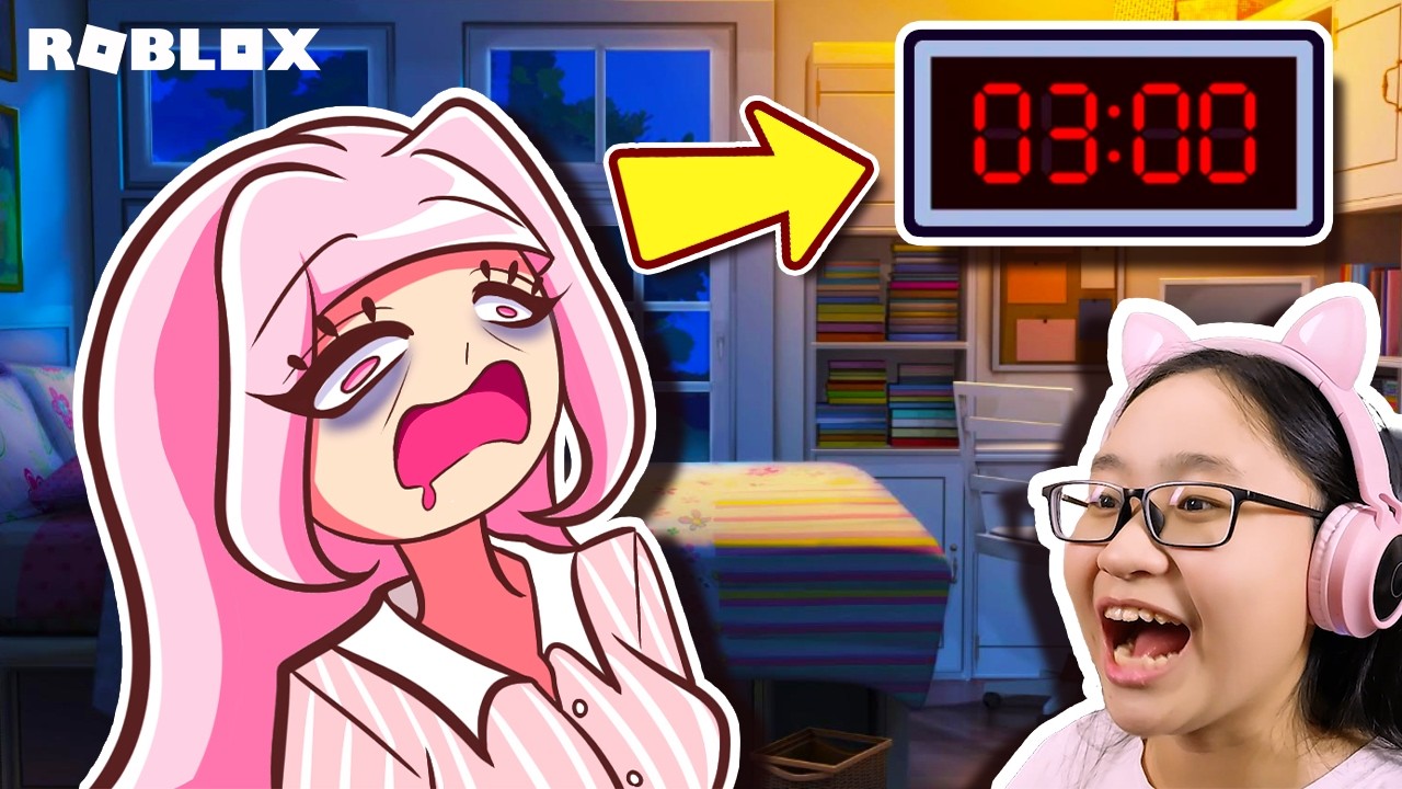 Pulling an ALL-NIGHTER!!! DON'T Actually DO THIS!! | Roblox | Stay Up Past Bedtime