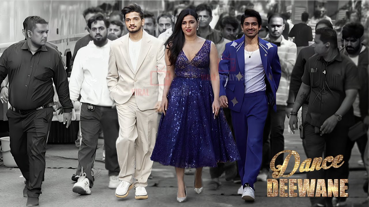 Munawar Faruqui, Mannara Chopra, Abhishek Kumar Shooting for Dance Deewane Season 4