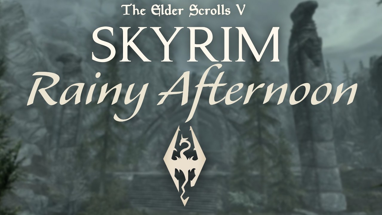 Rainy Mountain Vibes - Skyrim - Dragon Priests temple Ambiance & Music