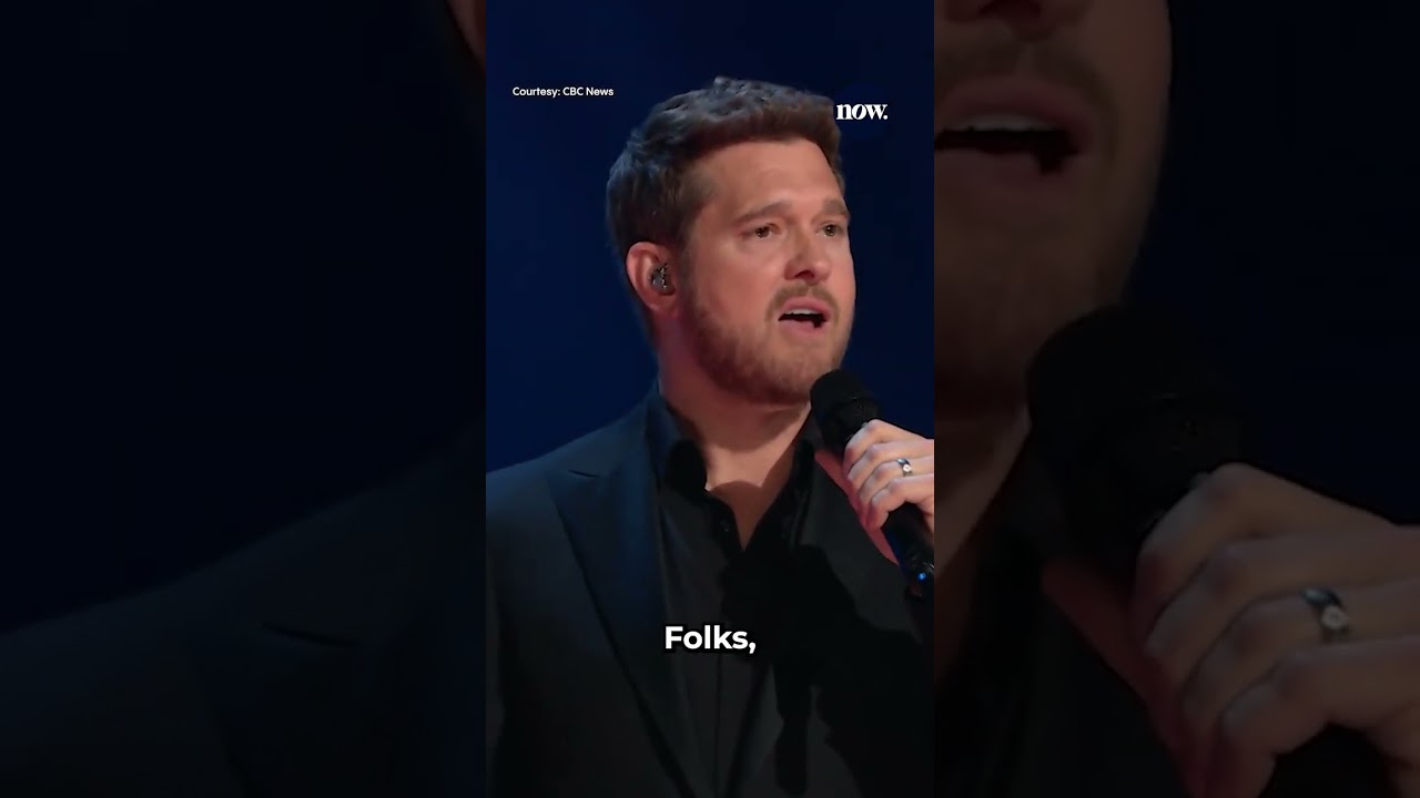 Michael Bubl&eacute; says Canada is not for sale at JUNO Awards