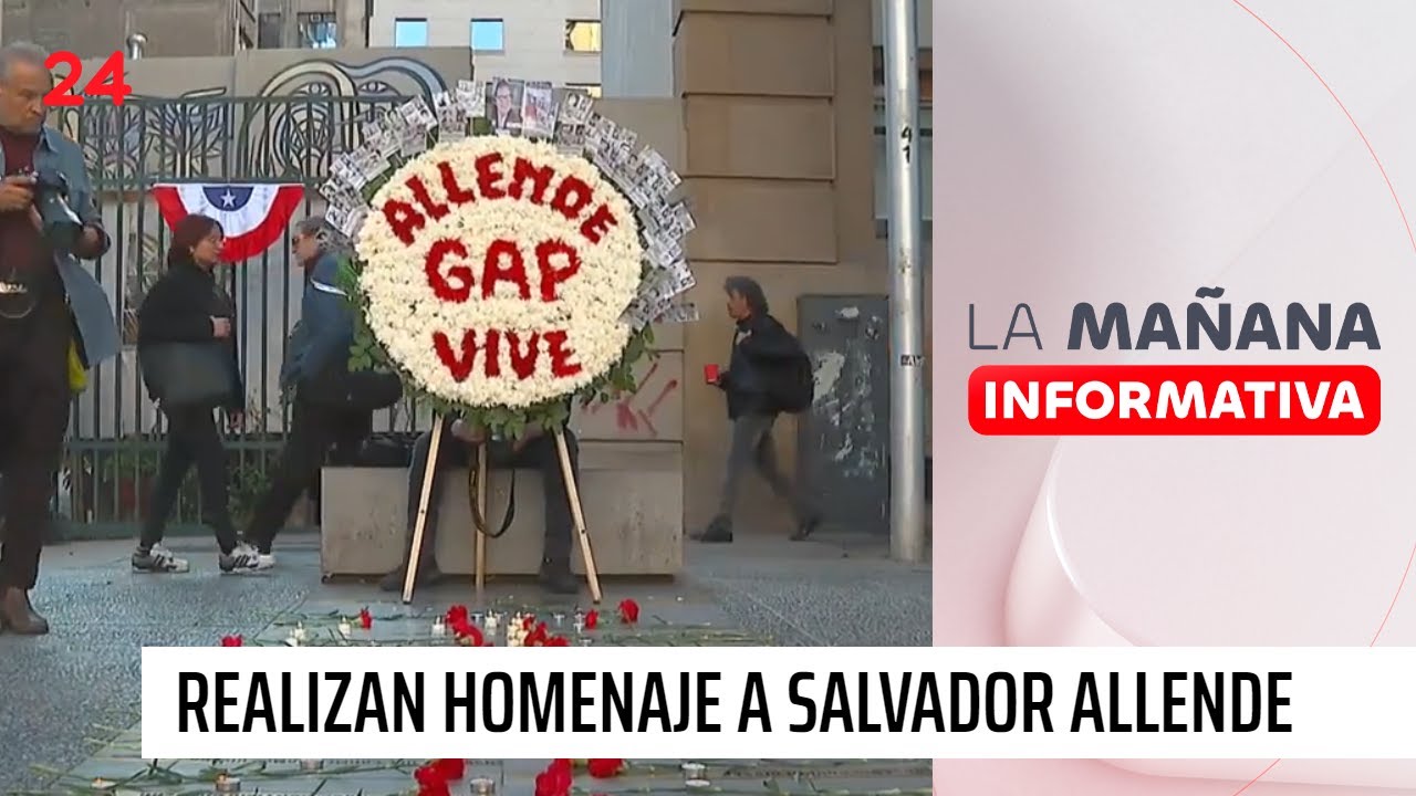 51 años del Golpe de Estado: realizan homenaje a Salvador Allende en puerta de Morandé 80 | 24 Horas