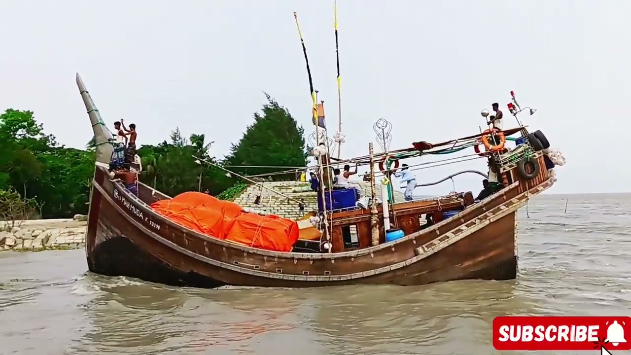 সাগর থেকে মাছ ধরা শেষে ফিরে আসলো টলার।