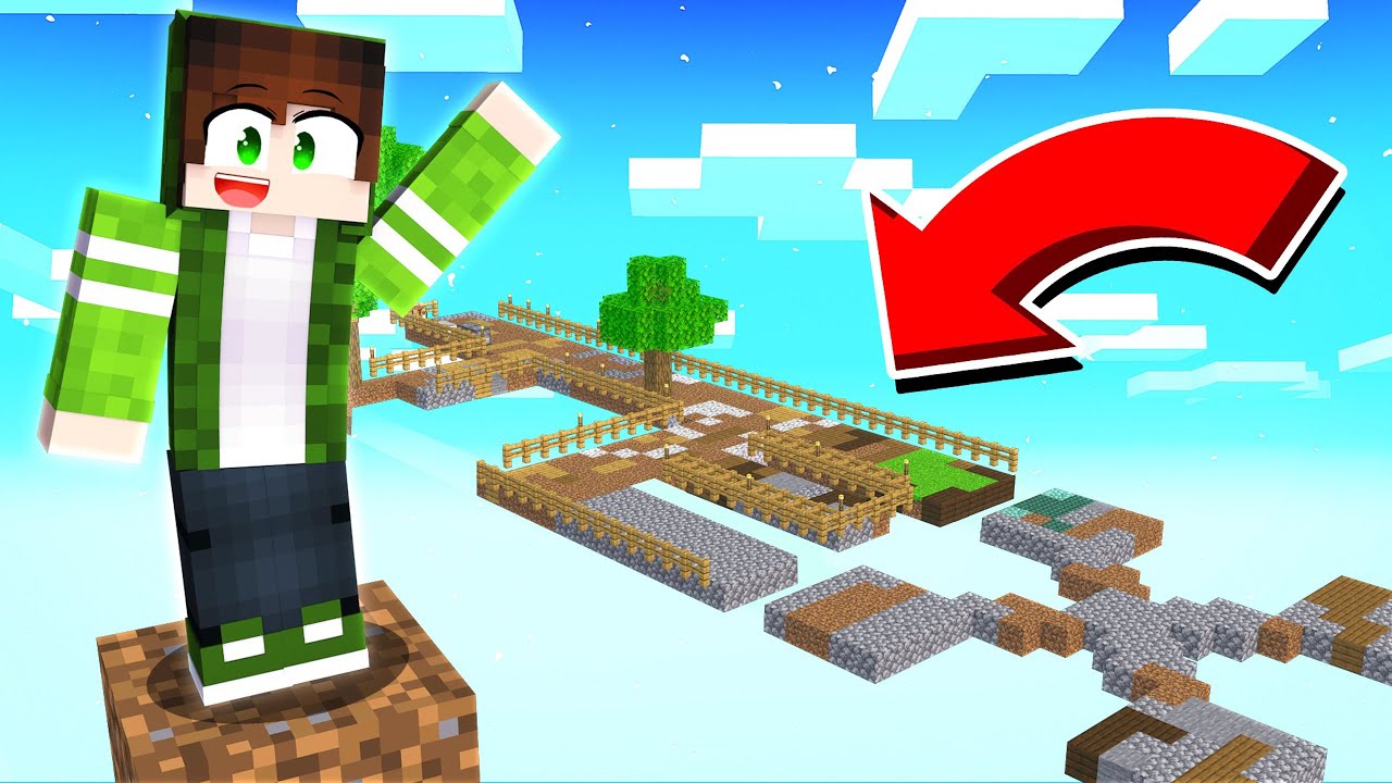 MINECRAFT em um bloco, mas agora é a ILHA TEX